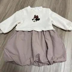petitmain ベビー　ワンピース　ディズニー　ミニー　【80】