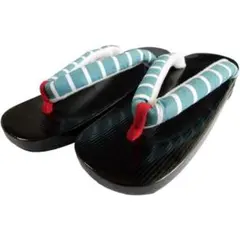 数量限定特価　新品送料込み　女性用黒塗下駄　女性用下駄AGW066