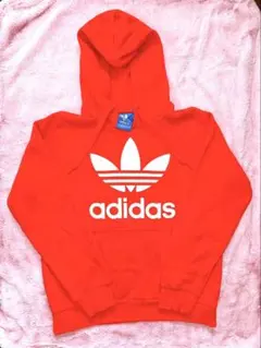 adidas 赤 パーカー Sサイズ