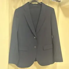 ユニクロ ネイビー テーラードジャケット & パンツ セット