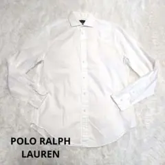Polo Ralph Lauren ホワイト長袖シャツ 白ロゴ 希少