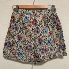 【アフリカタロウ】（F）バックゴム スカーチョ キュロットパンツ 楽ちん