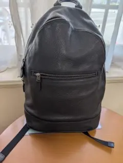 【美品】コーチ リュック ペブルド レザー スリム バックパック 黒f72510 美品】コーチ リュック ペブルド レザー スリム バックパック 黒f72510