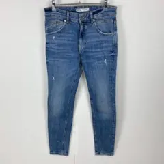 ZARA ザラ スキニー デニムパンツ ジーンズ ストレッチ ダメージ加工 万能