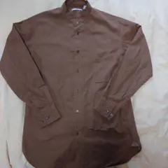 UNIQLO+J　胸ポケット付きノーカラーシャツ