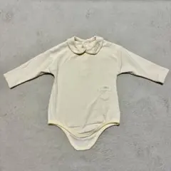 apres les cours クリーム色 襟付き 長袖 ロンパース 80cm