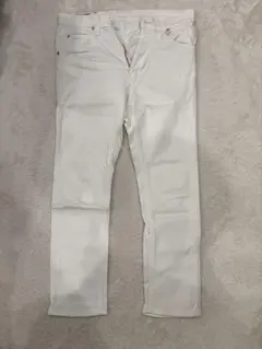 Lee Riders ホワイト スリムフィットデニムパンツ