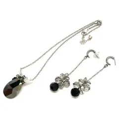Y512-227　Swarovski ネックレス ピアス セット（キャッチなし）