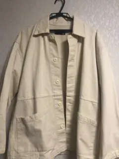 カバーオールジャケット　デニムジャケット　ホワイト