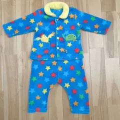 カラフル星柄フリースパジャマ 80　モンスター