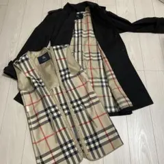 バーバリー　ロンドン インナー付きトレンチコート ブラック　メンズ　Mサイズ