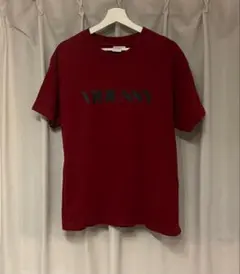 MOUSSY 半袖Tシャツ バーガンディー ロゴプリント フリーサイズのサムネイル