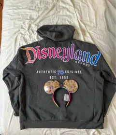 カリフォルニア ディズニー Disney land 70周年 ジップ パーカー