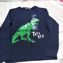 H&M　リバーシブルスパンコール トレーナー　140