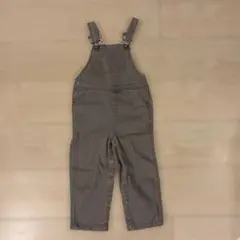 Petit Bateau プチバトー　グレー オーバーオール 90cm