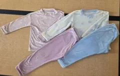 2組セット ユニクロ フリースパジャマ 140cm
