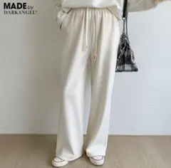 コーデュロイ　裏起毛　ワイドパンツ