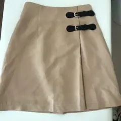one way ByeBye ベージュ タイトミニスカート　スナ系