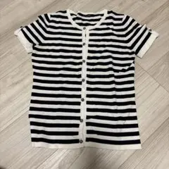 Le souk ボーダー 半袖 カーディガンのサムネイル