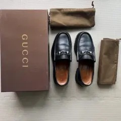 グッチ ビットローファー 黒 レザー 箱付　サイズ7D
