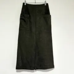 n1061【アイテムズ アーバンリサーチ】フェイクスエード ロングスカートのサムネイル