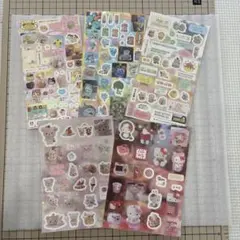 平成レトロ ホログラムシール キラキラシール 5枚セット ①