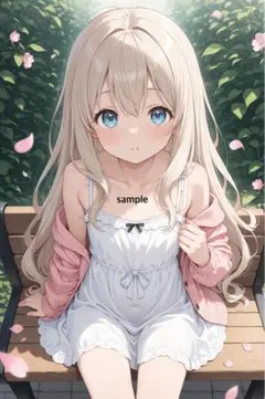 m548 AIイラスト　かわいい　A4ポスター