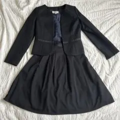 最終　セレモニースーツ　2点セット　ジャケット　スカート　ネイビー　7号 S