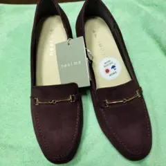 特別値下【新品】24.5撥水晴雨レディースパンプス バーガンディスエードシューズ