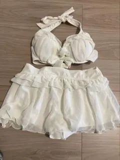 三愛ビキニ　cretamoon 白　リボン