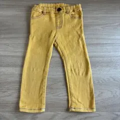 イエローパンツ 95cm ポケット刺繍