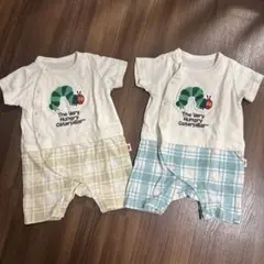 はらぺこあおむしロンパース2着セット