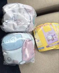 ちいかわ×サンリオキャラクターズ　ちいかわ×シナモン　ハチワレ×キティエコバッグ