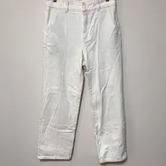 【M】GUジーユー　レディース　メンズ　ズボン　白　ホワイト　チノパン　美品
