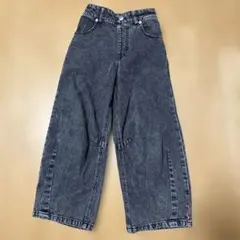 グローバルワーク キッズ　パンツ　デニム　ブラック130センチ