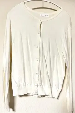VIS パールボタンカーディガン　L
