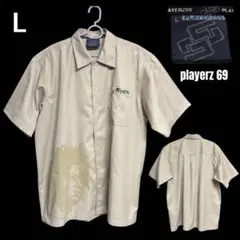 【超極太L】Playerz 69 ワークシャツ 2XL相当 チカーノ B系 希少