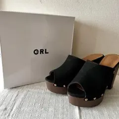GRL 厚底サンダル ブラック　24.5cmのサムネイル