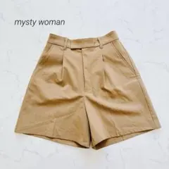 ミスティウーマン ハーフパンツ ショーパン センタープレス モカ F 新品✨のサムネイル