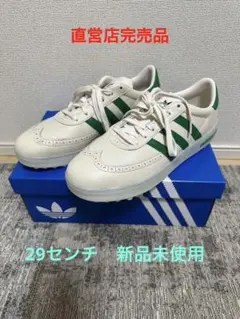 adidas ゴルフシューズ　ホワイト/グリーン