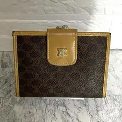 【希少/ヴィンテージ】CELINE セリーヌ マカダム柄 二つ折り財布 M13