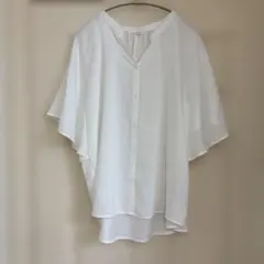 ホワイトオーバーサイズボタンシャツのサムネイル