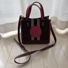 COACH ショルダーバッグ ブラウン ピンク