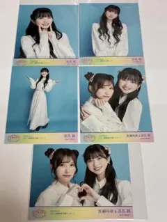 河瀬詩 宮瀬玲奈卒コン衣装 ブロマイド 5枚セット ナナニジ 22/7