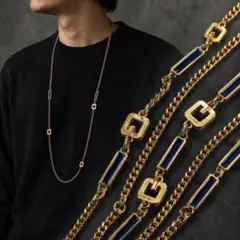 GIVENCHY Gロゴ ロングネックレス ゴールド ヴィンテージ 494のサムネイル