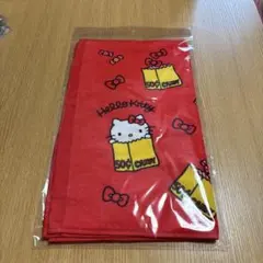 ハローキティ展限定　未開封　フェイスタオル 赤 50C CANDY サンリオ