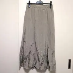 【美品】studioCLIPしわ加工 ロングスカート