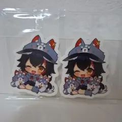 ホロライブチョコクランチステッカー 大神ミオ2枚セット