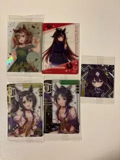 ウマ娘 カード4枚+シール1枚セット