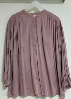 アーバンリサーチドアーズ　コットンボイルギャザーブラウス